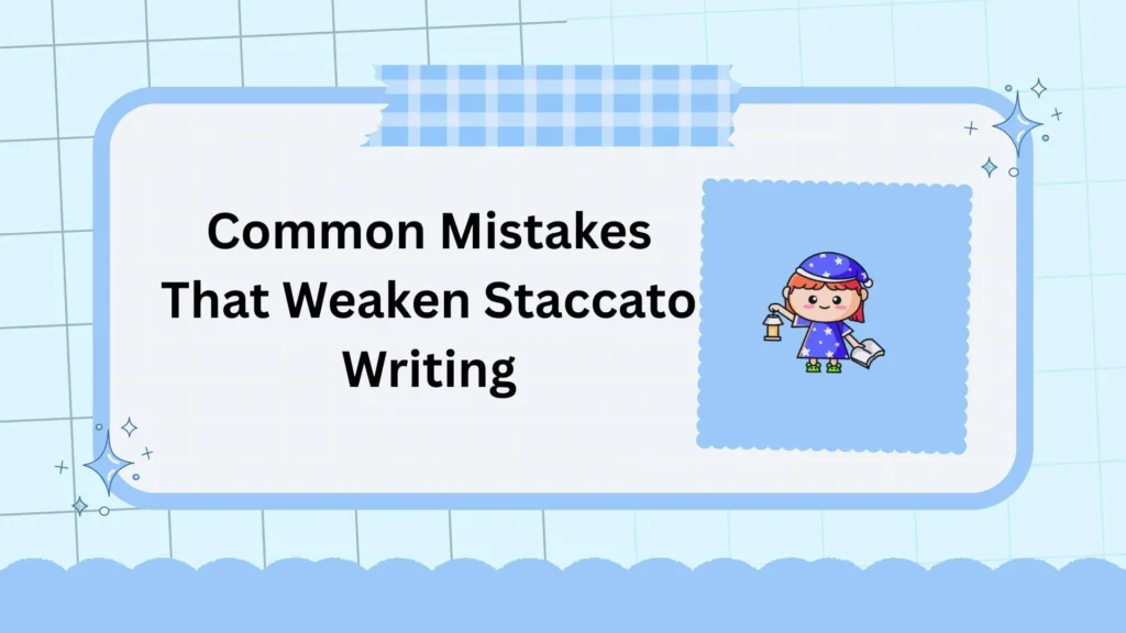 Common Mistakes That Weaken Staccato Writing