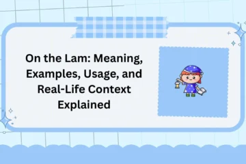 On the Lam: Meaning, Examples, Usage, and Real-Life Context Explained