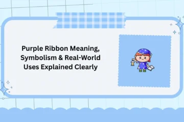 Purple Ribbon Meaning, Symbolism & Real-World Uses Explained Clearly